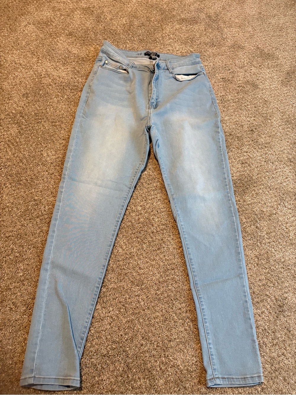 Fashion Nova Light Blue High-Rise Skinny Jeans